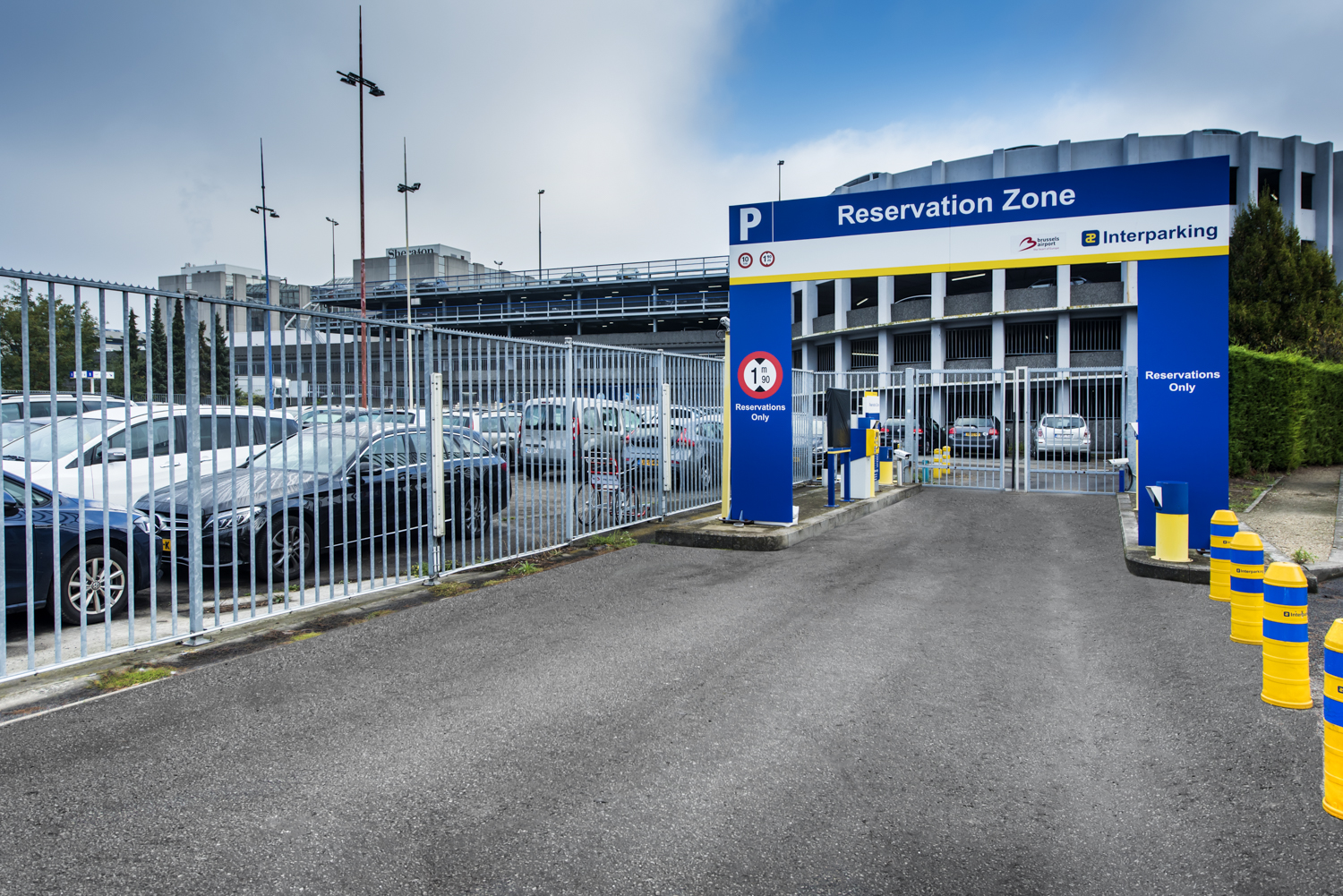 Reservation zone at Parking Brussels Zaventem Airport